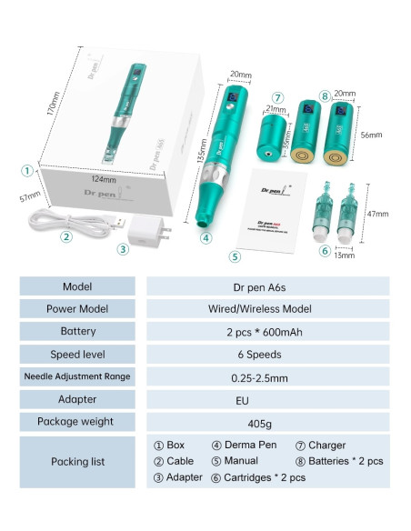 DR PEN ULTIMA A6S DERMAPEN MICRONEEDLING ORIGINAL
