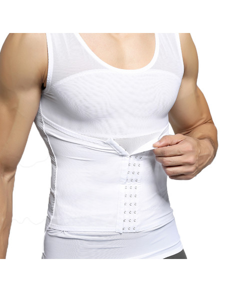 CAMISOLA REDUTORA DE BARRIGA PARA HOMEM COM CINTA