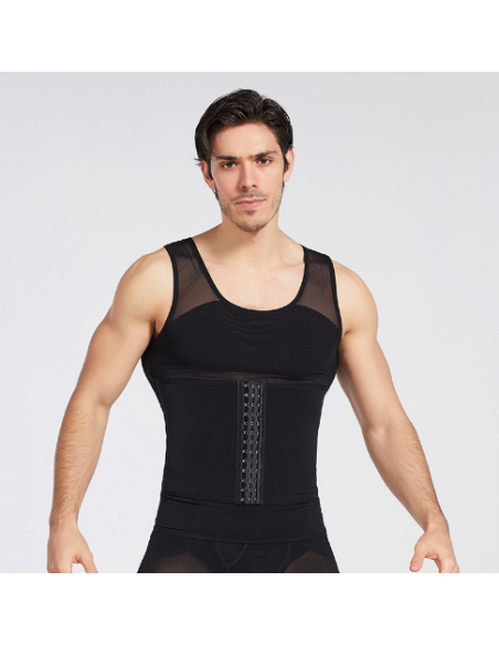 CAMISOLA REDUTORA DE BARRIGA PARA HOMEM COM CINTA