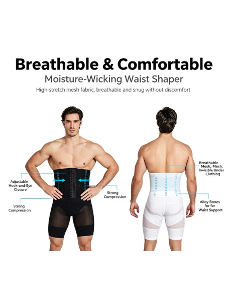 CINTA PARA BARRIGA MASCULINA COM COLCHETES