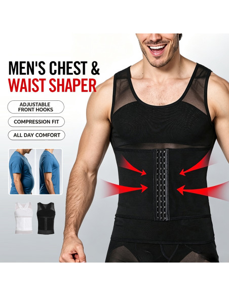 CAMISOLA DE COMPRESSÃO PARA HOMEM COM CINTA