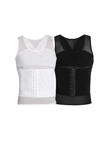 CAMISETA MODELADORA MASCULINA COM CINTA