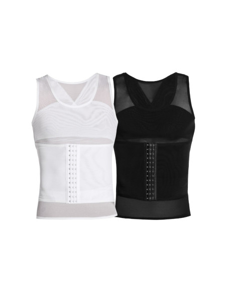 CAMISETA MODELADORA MASCULINA COM CINTA