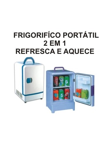 MINI FRIGORIFICO PORTÁTIL 2 EM 1 REFRESCA E AQUECE | Virtualvantagem |
